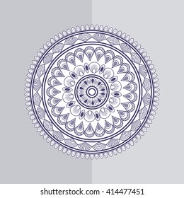 Bohemic design. mandale icon. decoration concept, vector illustration