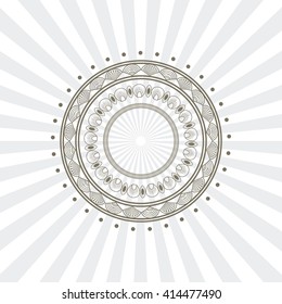 Bohemic design. mandale icon. decoration concept, vector illustration