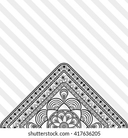 Bohemic design. mandale icon. decoration concept, vector illustration