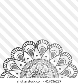 Bohemic design. mandale icon. decoration concept, vector illustration
