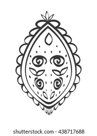 Bohemic draw concept. Feather icon. vector graphic