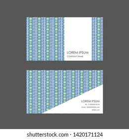 Bohenian ethnic seamless vector pattern. Design vizit card abstract pastel texture.