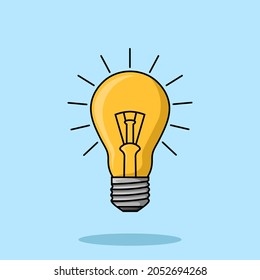 Bohlam cartoon illustration vector isolated