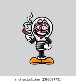 bohlm brain smoking joint and hold nug from weed cannabis bud flower marijuana