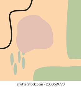 Boho abstract background. Abstract background  in a minimalist style. Minimalist Poster