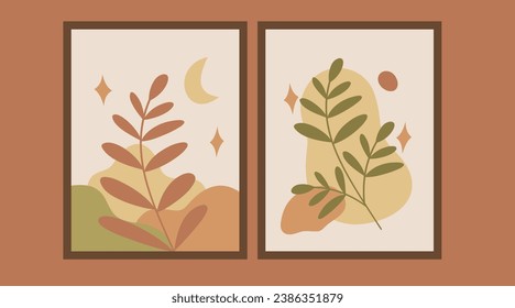 Boho Resumen Arte de Diseño Estético. Diseños minimalistas sencillos e impresionantes 
