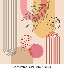 boho abstract minimal contemporary wall art poster,hand drawn wallpapers interior vector illustration eps 10
