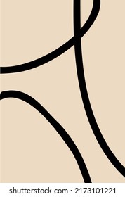 Boho abstraction. Minimalism. Contemporary art. Contemporary art. Various forms. For templates, presentations.