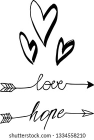 boho arrow vector set perfect for posters, walpners, kids stuff, pillows and many more, scandinavian style