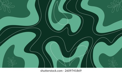 Boho Artwork Background Wallpaper Vector Illustration with Abstract Geometric Shapes, Colorful Floral Elements, and Hippie Style for Modern Home Decor, Digital Art, and Interior Design
