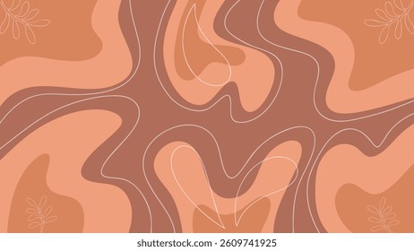 Boho Artwork Background Wallpaper Vector Illustration with Abstract Geometric Shapes, Colorful Floral Elements, and Hippie Style for Modern Home Decor, Digital Art, and Interior Design