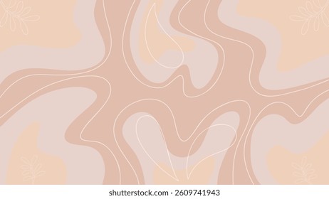Boho Artwork Background Wallpaper Vector Illustration with Abstract Geometric Shapes, Colorful Floral Elements, and Hippie Style for Modern Home Decor, Digital Art, and Interior Design