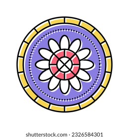 vector de icono de color astrológico boho. boho signo astrológico. ilustración de símbolo aislado