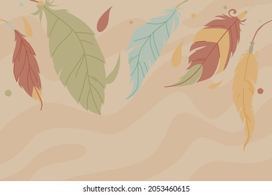 Boho background. Ethnic modern wallpaper. Magic, mystic, esoteric, tribal pattern paper graphic design. Spiritual decoration. Boho fabric fashion print decor. Astrology poster. Vector illustration.