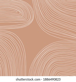 Boho background. Vector illustration with contour rainbow. Decorative background for cover design
