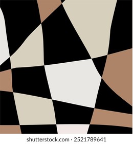 Boho Bohemian Art Design with Abstract Shapes Background Contemporary Poster, Print or Pattern Design Wall Aesthetic Decor Vector Illustration.