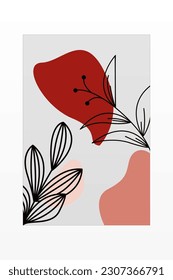Boho Botanical Leaves Wall Art. Boho Botánico Da Forma A La Decoración De Las Paredes. Decoración del hogar del Boho imprimible