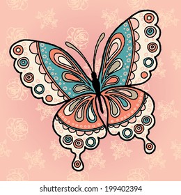 Boho Butterfly Icon