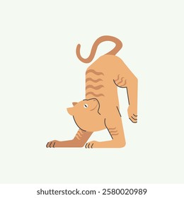 Boho Cat Summer Illustration for design needs, Landing Pages, Animation, Apps, Presentations, Content Creator and other Promotions