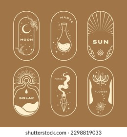 Boho Celestial Magic Mystical Illustration