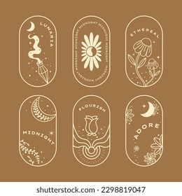 Boho Celestial Magic Mystical Illustration