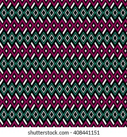 Boho chic seamless pattern with aztec motives. Folk style abstract background template for textile, phone cover, wrapping, post cards, paper, bags, etc.