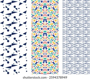 Boho Chic Seamless Pattern with Hand-Drawn Elements for Apparel, Interior, and Stationery
