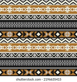 Fondo abstracto de estilo chic boho. Patrón sin foco con adorno azteca. Patrón azteca. Fondo incomparable con un adorno geométrico.