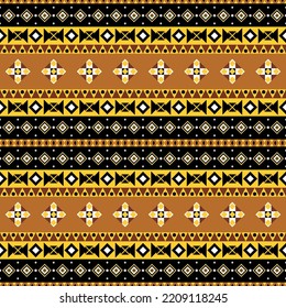 Boho chic style abstract background. Seamless pattern with aztec ornament. Aztec pattern. Seamless background with a geometrical ornament.