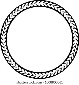 boho circle icon. Bohemic ornament indian and decoration theme. Black and white design. Vector illustration in eps