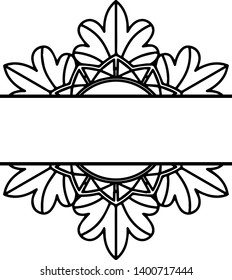 Boho circle mandala monogram file. Professionally designed artwork for
your designs or craft projects.It's easy editable.