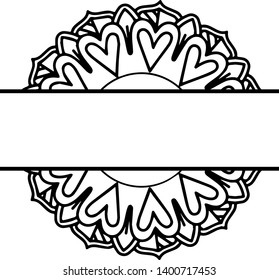 Boho circle mandala monogram file. Professionally designed artwork for
your designs or craft projects.It's easy editable.