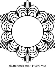 Boho circle mandala monogram file. Professionally designed artwork for
your designs or craft projects.It's easy editable.