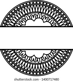 Boho circle mandala monogram file. Professionally designed artwork for
your designs or craft projects.It's easy editable.