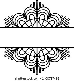 Boho circle mandala monogram file. Professionally designed artwork for
your designs or craft projects.It's easy editable.