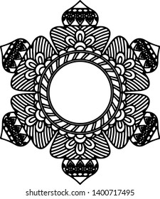Boho circle mandala monogram file. Professionally designed artwork for
your designs or craft projects.It's easy editable.