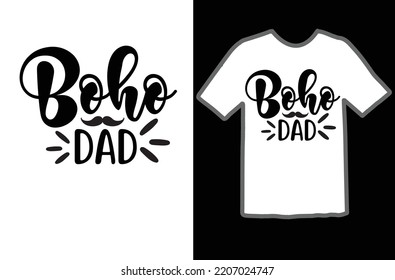 Boho dad svg design file