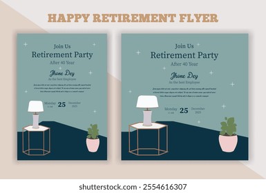 Boho design flyer, retirement flyer, Happy retirement flyer, retirement party invitation, square banner, Instagram story and a4 poster, vector illustration eps 10 banner, vector, pension, savings.