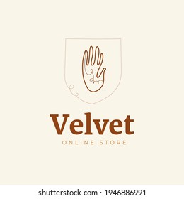 Boho doodle linear logo. Hand drawn simple logo icons . Abstract vector illustration.