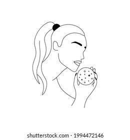 Icono de magia del garabato del Boho. Místico simple logo de belleza dibujado a mano chica estrellas de luna de cristal. Ilustración del vector de línea abstracta