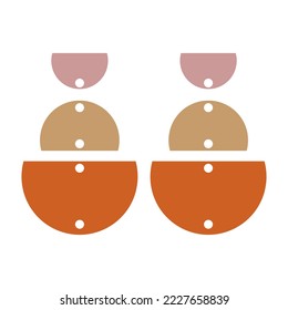 Boho Earring icon vector. decoration illustration sign. jewel symbol. eardrop logo.