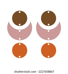 Boho Earring icon vector. decoration illustration sign. jewel symbol. eardrop logo.