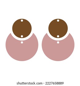 Boho Earring icon vector. decoration illustration sign. jewel symbol. eardrop logo.