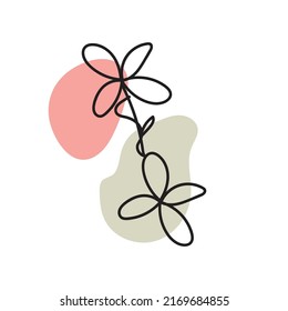 Boho element Abstract modern background