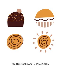 Boho Elements Art, Icons, and Graphics. Abstract Boho Element Assets. Abstract Boho Banner Elements
