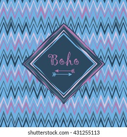 Boho ethnic poster.