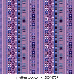 Boho ethnic seamless pattern. Tribal art vintage print. Background texture, wallpaper, wrapping. Fabric design. Border, geometric shapes. 