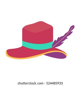 boho fashion element. Vector illustration.  Cartoon style