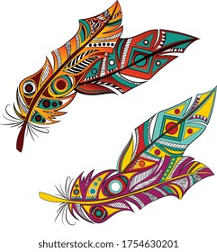 Boho fether hippy-helles Symbol