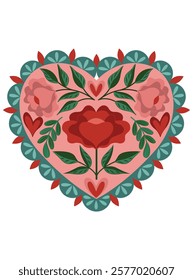 Boho Floral Heart Frame Clip Art, Hand painted solid color Clipart, Mini Flowers Heart Frame Clip Art, Floral Frame, Floral Love, Heart Frame Of Wreath Flower For Wedding Decoration, Beautiful Floral